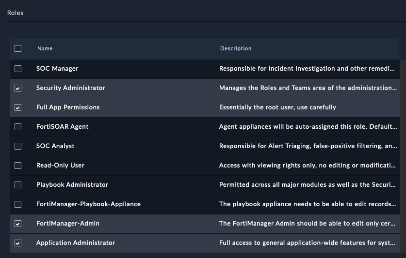 CS Admin Roles