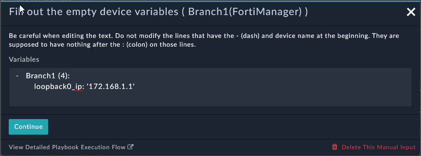 Fill in loopback